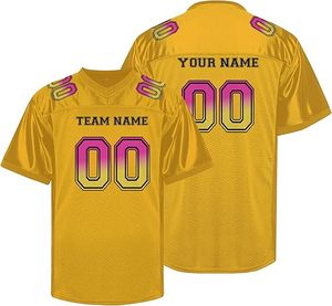 Camiseta de fútbol del equipo logotipo personalizado sublimación material transpirable que absorbe la humedad tela de secado rápido para Club y Atlético - Product Image 1