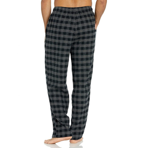 Autumn Spring <b>Sleep</b> Wear Clothes Men's Fleece Flannel Pajamas & Trousers Pants Fresh Arrival New Edition Plaid Trouser Male - Product Image 3