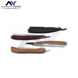 Navajas de Afeitar para Barbería, Cuchillo Plegable de Corte Recto, Navaja de Afeitar de Corte Recto para Salón de Barbería, Afeitado Masculino, Cuidado de la Barba - Product Image 2