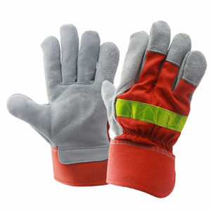 ถุงมือทำงานหนังบริการ OEM ถุงมือทำงานออกแบบได้ตามที่ต้องการน้ำหนักเบาป้องกันมือ - Product Image 2