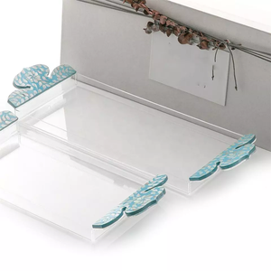 Bandeja de perlas de chocolate árabe de lujo, hecha a mano con acrílico de Vietnam - Product Image 1