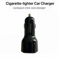 Chargeur de voiture USB-C 2 ports 65W PD à charge rapide 15W USB-A, adaptateur allume-cigare ABS pour téléphones et tablettes