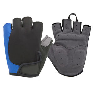 Gants de cyclisme demi-doigts unisexes de haute qualité rembourrés en gel et respirants avec logo personnalisé en cuir Sports de plein air Utilisation dans la salle de sport - Product Image 1