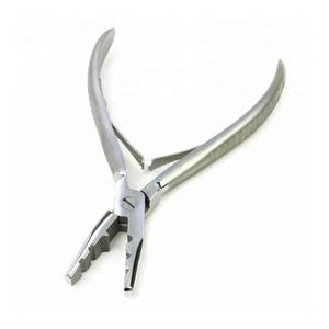Stainless Steel <b>Hair</b> Extension Tools <b>Grip</b> Handle Plier Clamp comfortable breathable highly demanded <b>Hair</b> Extension Tools - Product Image 1