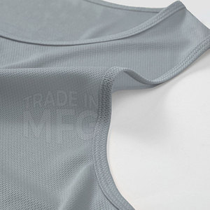 เสื้อกล้ามผู้ชายผ้าฝ้ายสีพื้นสำหรับใส่ไปยิมเสื้อผ้าสำหรับเพาะกายฤดูร้อน - Product Image 5