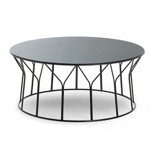 Meubles de salon de style rond moderne pieds en métal argenté Table d'appoint en métal moderne - Product Image 1