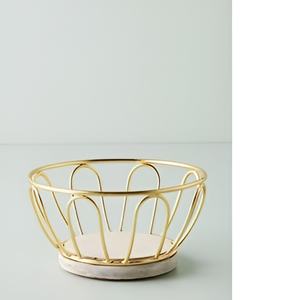 Bol de table moderne en fil métallique décoratif couleur or bol de rangement fait main pour la décoration de la maison et de l'hôtel - Product Image 4