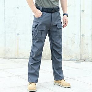 Pantalon cargo tactique léger et droit pour homme, avec plusieurs poches, design personnalisé, 100% coton, jogging de randonnée - Product Image 2