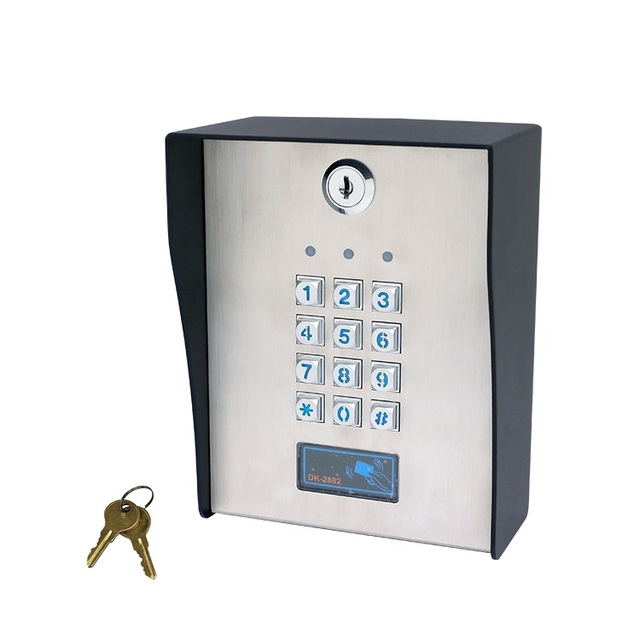 DK-2882GA (P2) Stainless Steel Digital Keypad Lock Box with Key Backup Silver Color