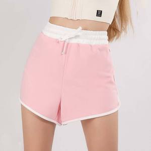 Vente en gros de shorts d'entraînement de haute qualité 100% coton pour femmes OEM Logo imprimé Fabricant personnalisé Conception ample - Product Image 2