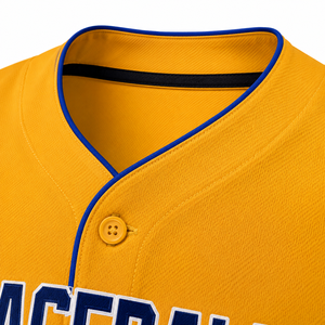 Maillot de baseball pour homme SINEWY SPORTS, manches courtes, boutons sur le devant, couleur dégradée, impression sublimée, polyester respirant, personnalisable - Product Image 5