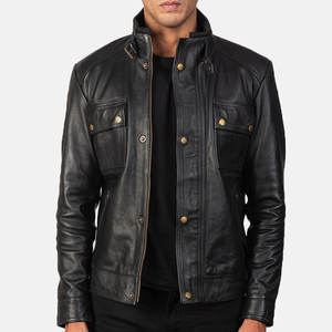 Pakistán hecho en fábrica Venta Directa Top llegada hombres chaqueta de cuero presupuesto amigable moda hombres elegir chaqueta de cuero - Product Image 4