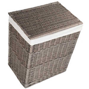 Cesta de lavandería de mimbre antiguo Slim Wash Panier À Linge En Osier - Product Image 4