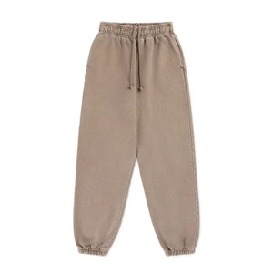 2025 venta al por mayor pantalones de chándal de algodón pesado para hombres pantalones casuales para hombres pantalones sueltos de pierna ancha lavados pantalones de chándal personalizados para hombres - Product Image 1