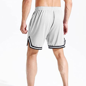 เอาชนะคุณภาพโพลีเอสเตอร์กางเกงขาสั้นมวยไทยตัดบางพร้อมกระเป๋า, กางเกงขาสั้นยิมถักแห้งเร็วระบายอากาศสั้นที่กําหนดเอง - Product Image 4