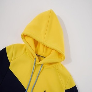 Sweat à capuche classique pour homme, poids lourd, avec couleurs contrastées, manches longues, fermeture à cordon - Product Image 1