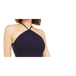 Abito Subacqueo Junior Blu Navy con Pizzo Paillettato sul Retro, Comodo Modello a Trapezio con Vita Naturale, Taglia 11, Decorato con Cuori - Product Image 2