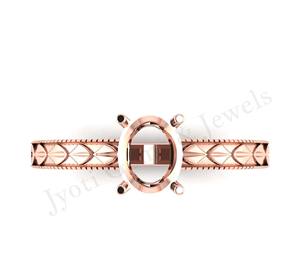 Lunette en argent sterling 925 personnalisée pierre de montage plaqué or cadeau d'anniversaire élevé pour les femmes lunette pré-entaillée cadeau exportation - Product Image 2