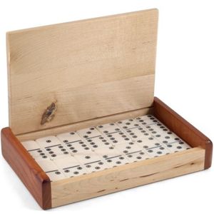 Custom Design 28 <b>Domino</b> Wood <b>Set</b> For Promotional Gifts 28-Piece <b>Domino</b> Wooden <b>Set</b> In Slide Box With Custom LOGO - Product Image 1