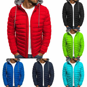 Chaqueta Acolchada Ligera Personalizada al por Mayor para Hombre, Cuello Alto, Invierno, Cálida, a la Moda, de Lona de Alta Calidad - Product Image 3
