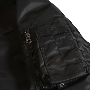 Alta calidad de encargo de invierno ligero prendas de vestir Avirex hombres último diseño de calidad Real de poliéster chaqueta de Bombardero de La letra Vintage - Product Image 4