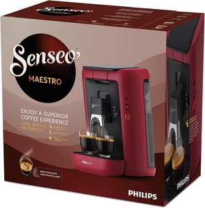 Machine à Café à Dosettes Philips Senseo Maestro avec Sélecteur d'Intensité, Technologie Intense Plus Couleur : Rouge (CSA260/90) - Product Image 5