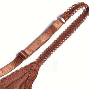 Soutien-gorge sexy pour femme en maille respirante, tissu transparent, bretelles réglables, grande taille, léger, maintien élevé, en nylon - Product Image 5