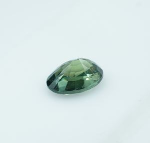 Gema de Zafiro Verde Azulado Natural, Corte Ovalado - Product Image 4