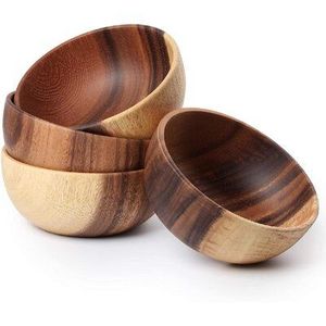 Bol de service en bois pour salade fruits collations plats d'accompagnement utilitaire polyvalent essentiel cuisine écologique - Product Image 1