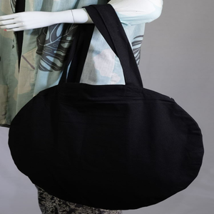 Sac fourre-tout en toile de coton blanc biologique recyclé, imprimé sur mesure MGI, respectueux de l'environnement, avec bandoulière, structuré, pour le shopping - Product Image 5