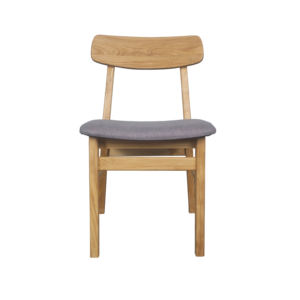 เก้าอี้รับประทานอาหารทำจากไม้สไตล์สแกนดิเนเวียนพร้อมพื้นผิวไม้ธรรมชาติและเบาะรองนั่งสำหรับโรงแรม - Product Image 2
