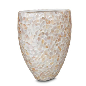 กระถางเปลือกหอยมุกทรงกลมสำหรับตกแต่งระเบียงในร่มกลางแจ้งสวน - Product Image 6