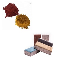 Fabricants en gros oxyde de fer jaune 313 pigment ciment couleur brique plancher chaussée peinture extérieure brique chaussée