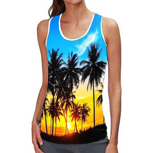 Camiseta sin mangas transpirable de secado rápido para hombre, camiseta informal de punto con estampado de sublimación - Product Image 4