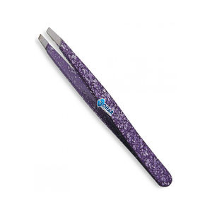 Pince à épiler de beauté Pince à épiler à sourcils en acier inoxydable à pointe inclinée Sharp Brow Shaping Plumage utilisé pour l'élimination détaillée des poils fins - Product Image 5