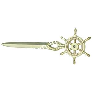 Roue de bateau en or de luxe avec bâton artisanat articles nautiques décoratifs article de décoration d'accent de roue de bateau unique en métal à vendre - Product Image 6