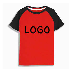 Logo personnalisé impression 100% coton garçon T-Shirts à manches courtes doux col rond tricoté décontracté qualité dessin animé conception pour enfants adultes - Product Image 3