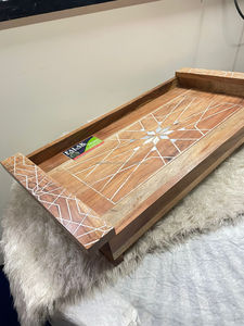 Classic Mother of Pearl <b>Chocolate</b> Serving Tray Handcrafted Serving Tray for <b>Ramadan</b> Decorations 2025 Wholesale From Vietnam FWE - Product Image 4