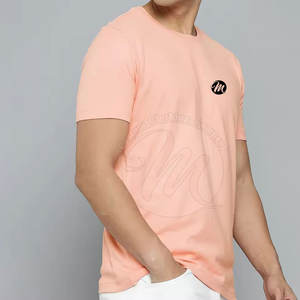 T-shirt de haute qualité pour hommes, léger, couleur personnalisée, vêtement décontracté pour hommes - Product Image 4