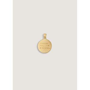 Collier pendentif fin avec pièce de monnaie héritage manuscrite - Product Image 2