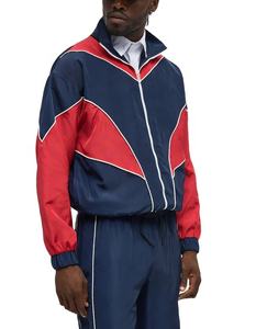 Chaqueta Deportiva Retro de Nailon con Cierre y Logotipo Bordado Personalizado, Chaqueta Cortavientos para Hombre - Product Image 4