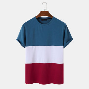 Casual Short Sleeve <b>Red</b> <b>T</b>-<b>shirt</b> for <b>Men</b>, Round Neck Design with Colorful Summer Prints, Engineered for ventilation and style - Product Image 1