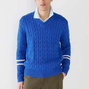 Cardigan à col roulé et à manches longues pour hommes pull-over tricoté pour pull-over polo d'hiver respirant pull à fermeture éclair entier - Product Image 2