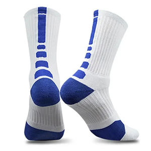 Wholesale <b>Men's</b> <b>Thermal</b> Basketball Sports Athletic <b>Socks</b> Black White Breathable Crew Made From Polyester Material Letter Pattern - Product Image 6