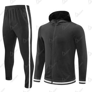 Chándal para hombre con capucha con cremallera para deportes Gimnasio Correr y actividades de fitness al aire libre y entrenamiento Conjunto sostenible transpirable - Product Image 1