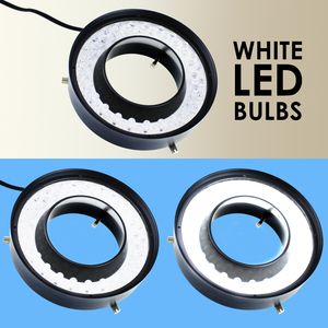 Anneau lumineux réglable, éclairage de précision pour l'inspection, la microscopie, 48 LED blanches, 100 000 heures, microscope de haute qualité - Product Image 6
