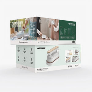 Green Lion GX288 Mini <b>Iron</b> Electric Stainless Steel Soleplates Steam Function for Household and Hotel Use - Product Image 2