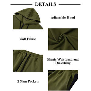 2025 printemps automne hommes à capuche Patchwork sport à capuche survêtement ensembles mode décontracté pantalons de survêtement survêtements 2 pièces ensemble survêtements - Product Image 6