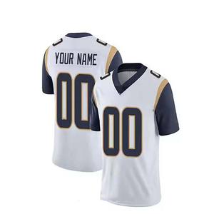 Ensemble de maillots de football américain Adultes Manches courtes Respirant Personnalisé Service OEM Disponible 100% Polyester Haute Qualité Équipe personnalisée - Product Image 5