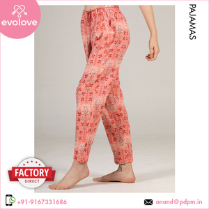 Colección única de diseño elegante, ajuste cómodo, ropa de dormir de algodón 100%, vestido de noche, ropa de mujer para niñas, pijama, pantalón completo Floral - Product Image 2